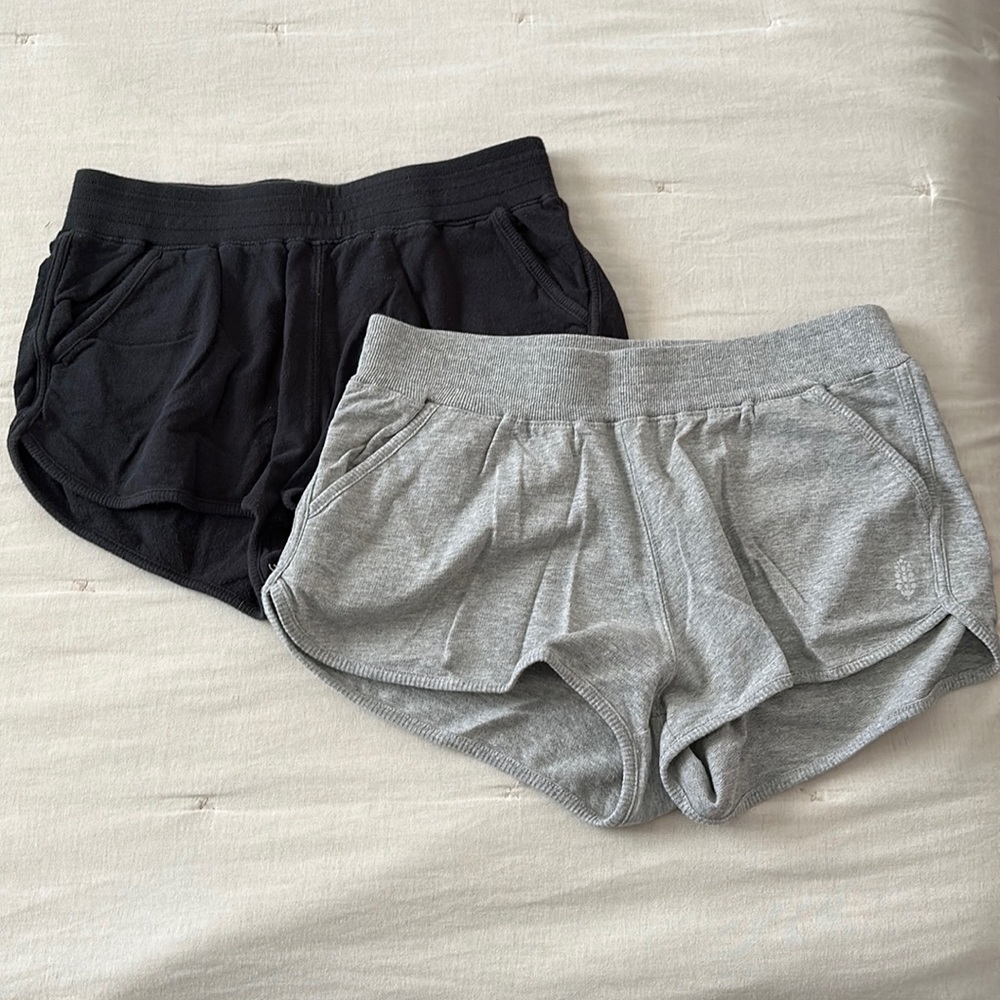 two free people movement shorts in size small